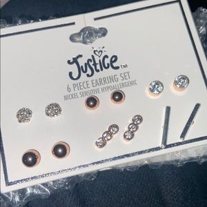 Justice 6 Pack Earrings